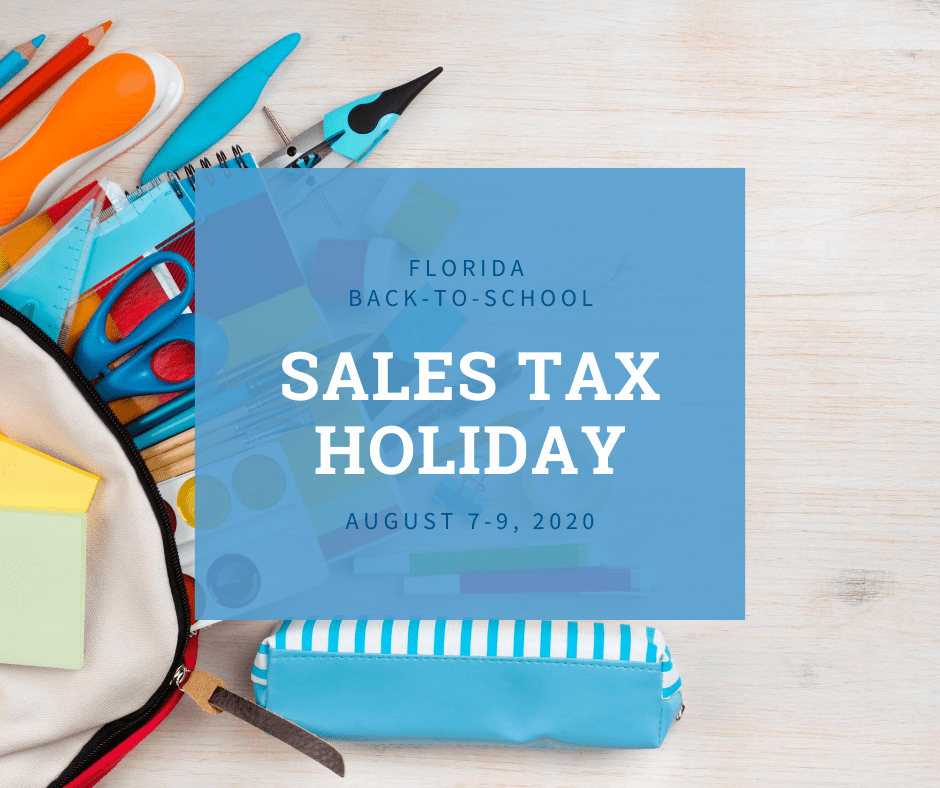 Back-to-School Sale Tax Holiday
